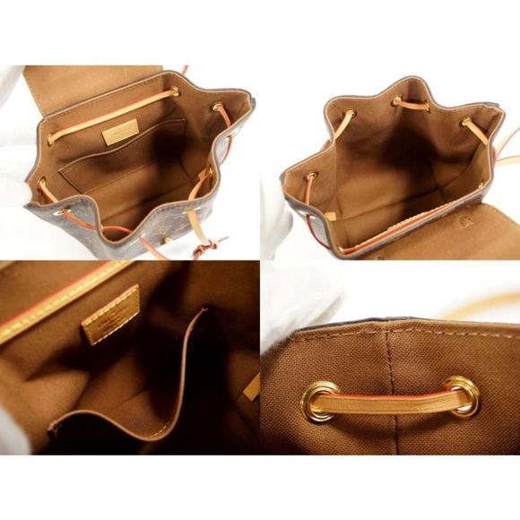 Louis Vuitton Montsouris NM BB Monogram Rucksack Backpack Brown - Picture 8 of 8